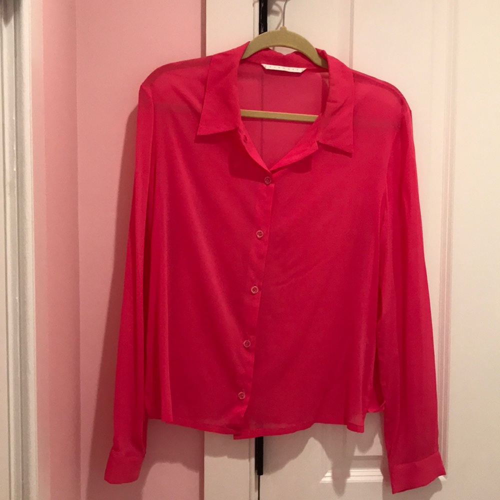 Pink Silk and Lycra blouse